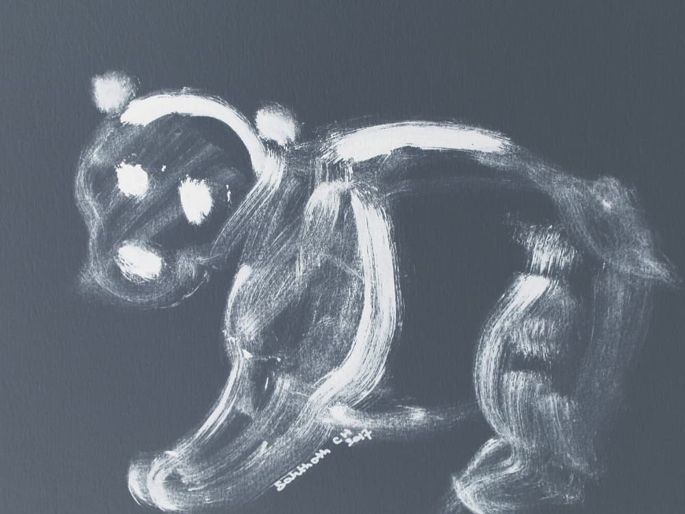 Playful Panda Cub by Santhosh ch — canvas wall art