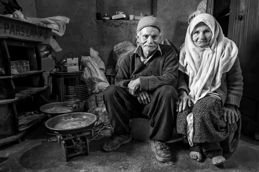 Wise Old Couple by Mohammadreza Momeni — canvas wall art