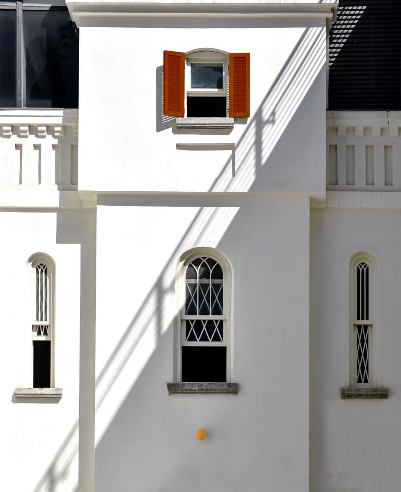 Geometric Facade and Light by Arnon Orbach — canvas wall art