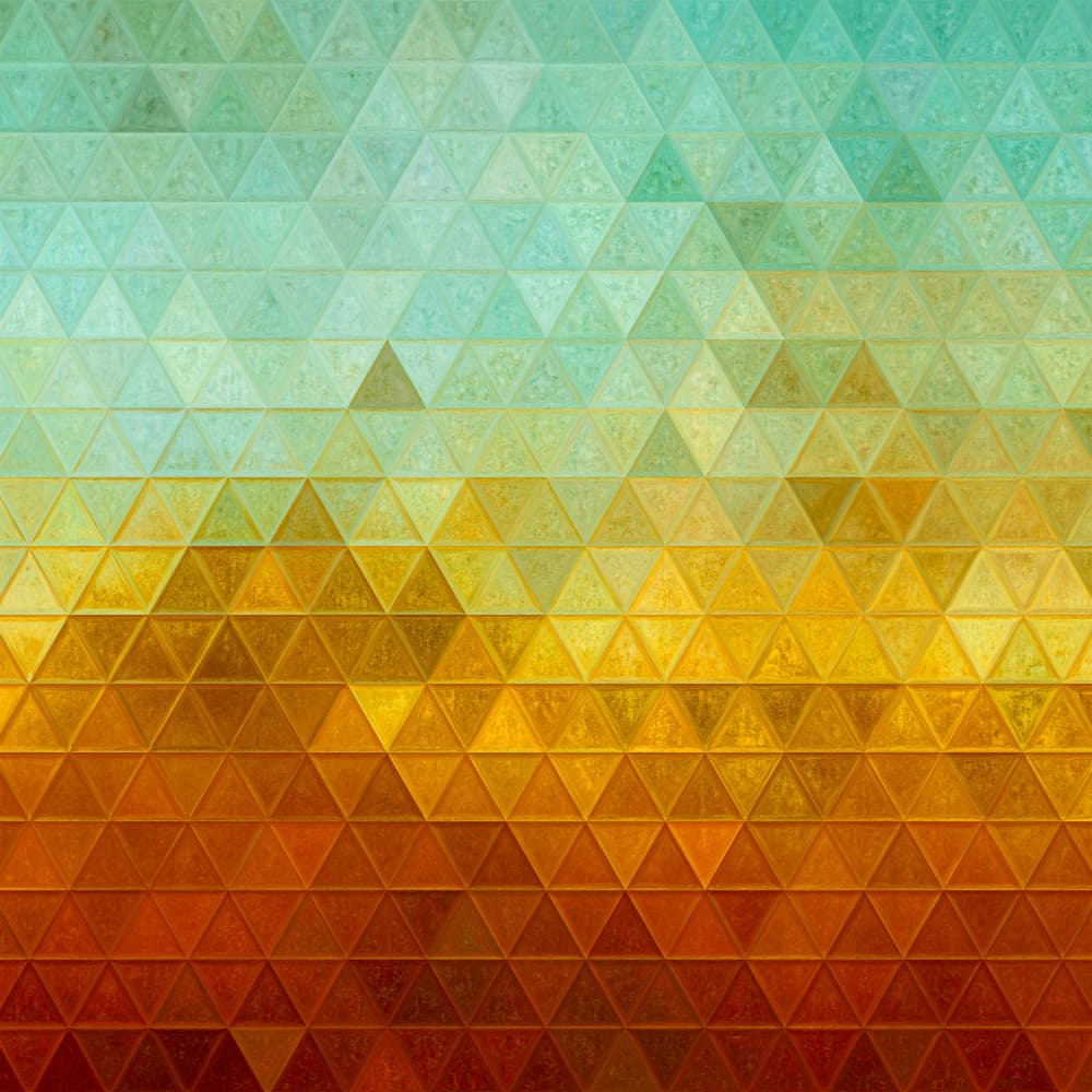 Gradient Geometric Triangles by Justyna Jaszke — canvas wall art