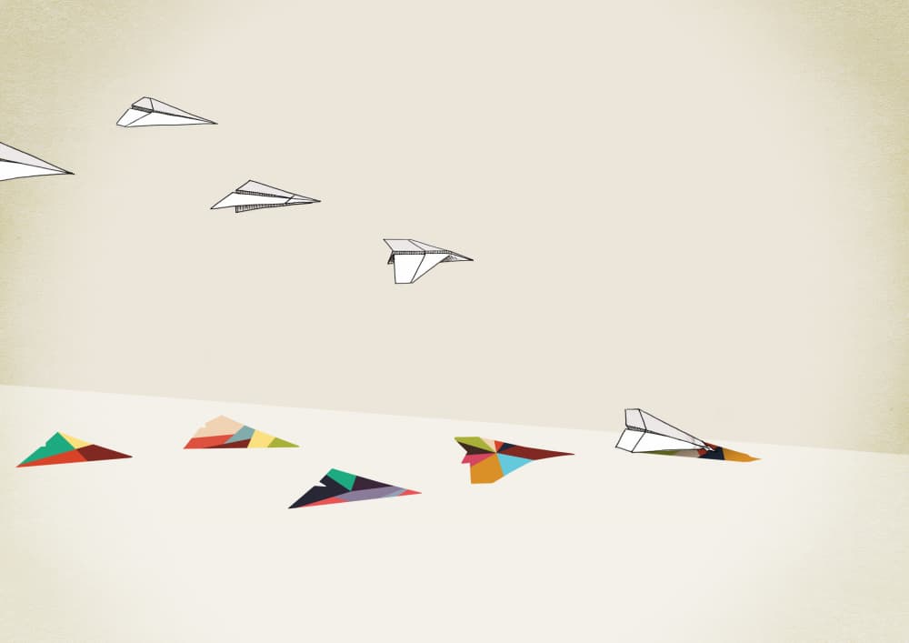 Colorful Flights of Imagination by Jason Ratliff — canvas wall art