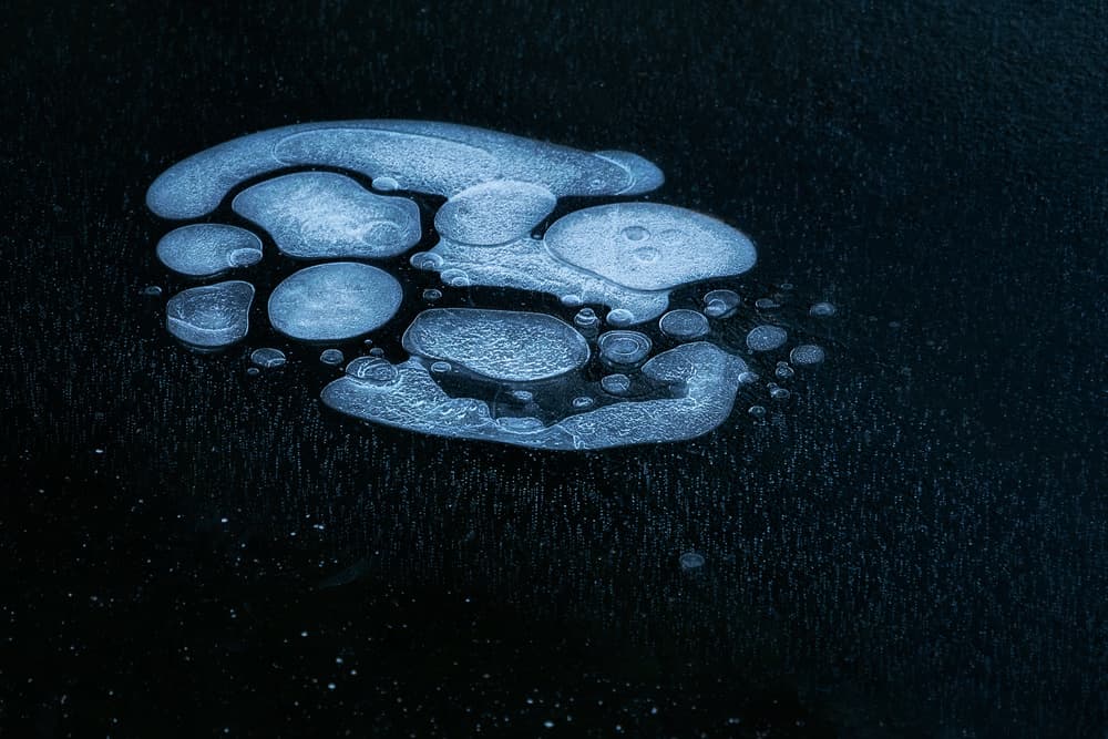 Abstract Ice Bubbles by Aidong Ning — canvas wall art