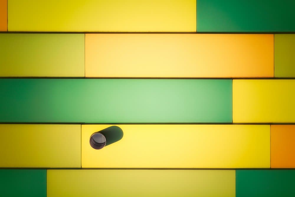 Glowing Color Blocks by Peter Pfeiffer — canvas wall art