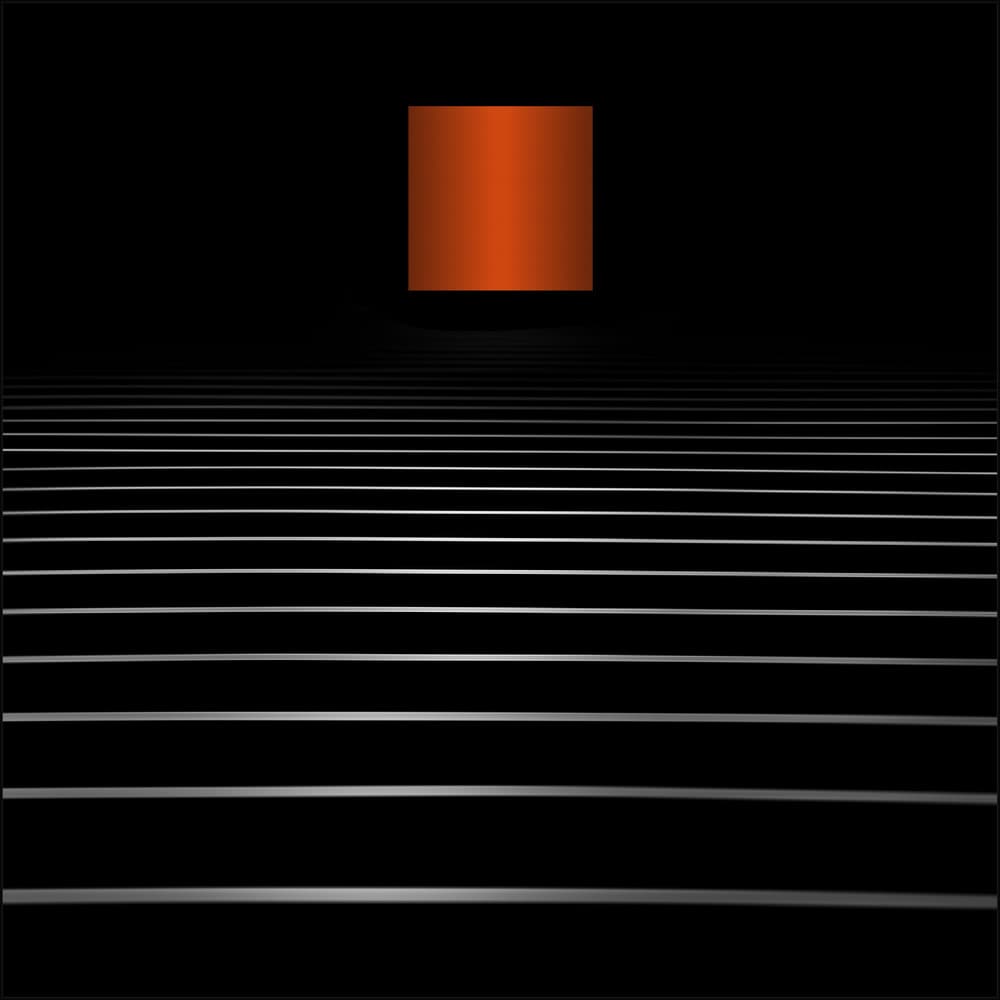 Futuristic Orange Horizon by Gilbert Claes — canvas wall art