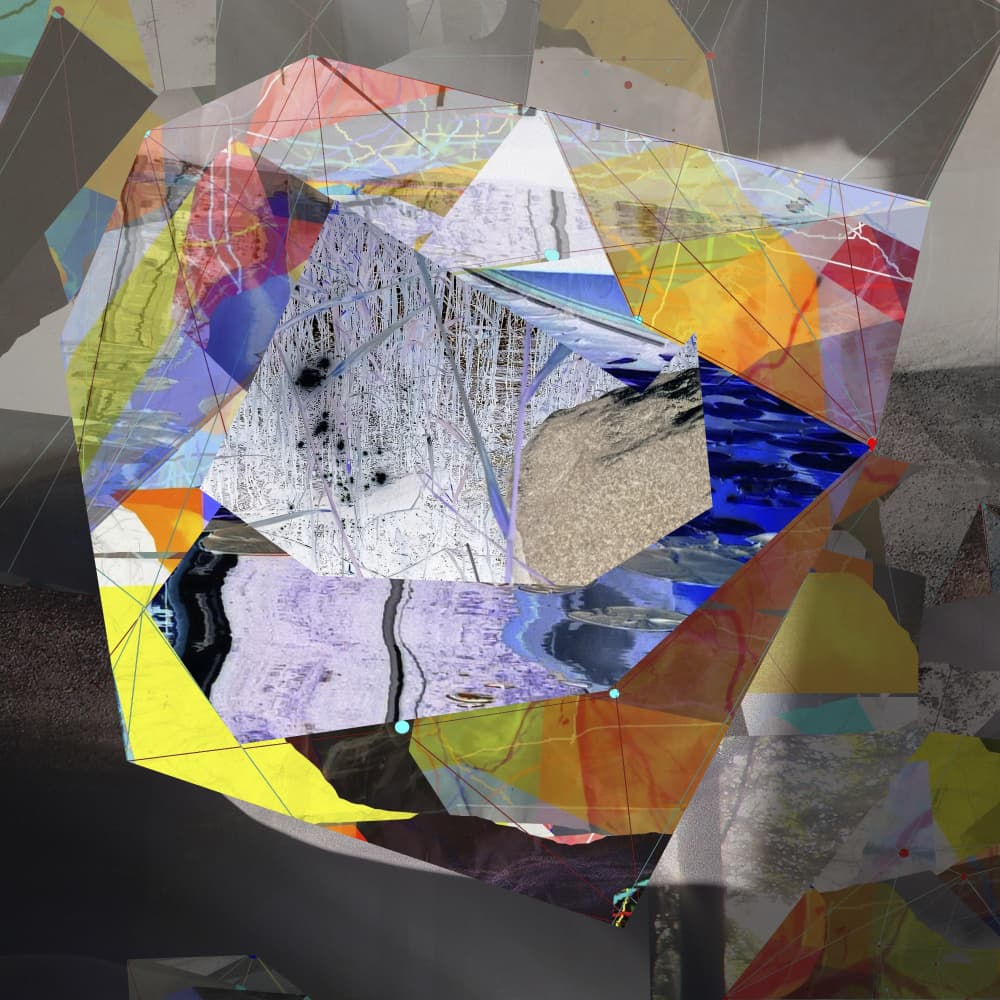 Fragmented Crystal Landscape by Stefan Fransson — canvas wall art