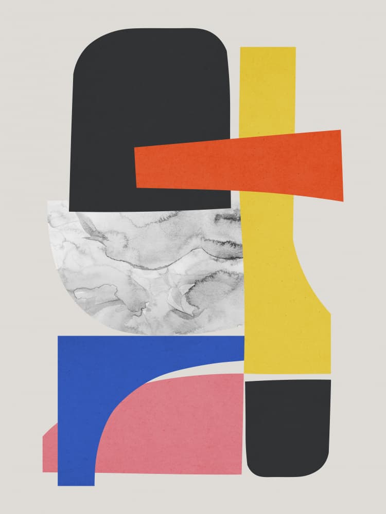 Vibrant Geometric Shapes by Vitor Costa — canvas wall art