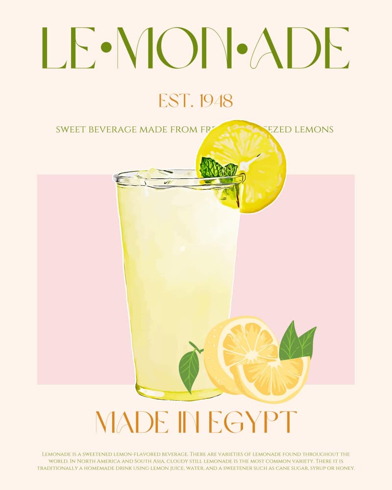 Refreshing Glass of Lemonade by Nazma Khokhar — canvas wall art