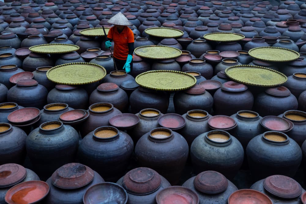 Traditional Clay Pot Production by Ella Waldman — canvas wall art