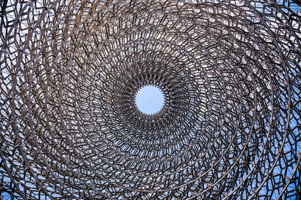 Spiral Geometric Structure by Marco Tagliarino — canvas wall art