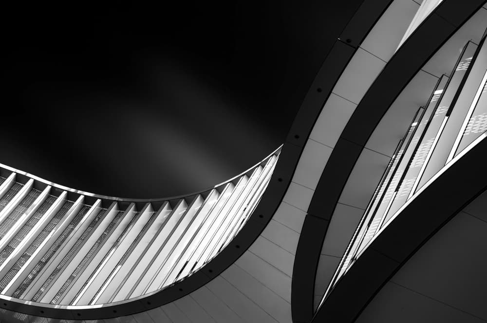 Dynamic Architectural Curves by Gerard Jonkman — canvas wall art