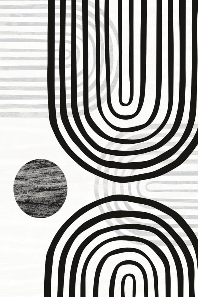 Bold Abstract Shapes by Sally Ann Moss — canvas wall art