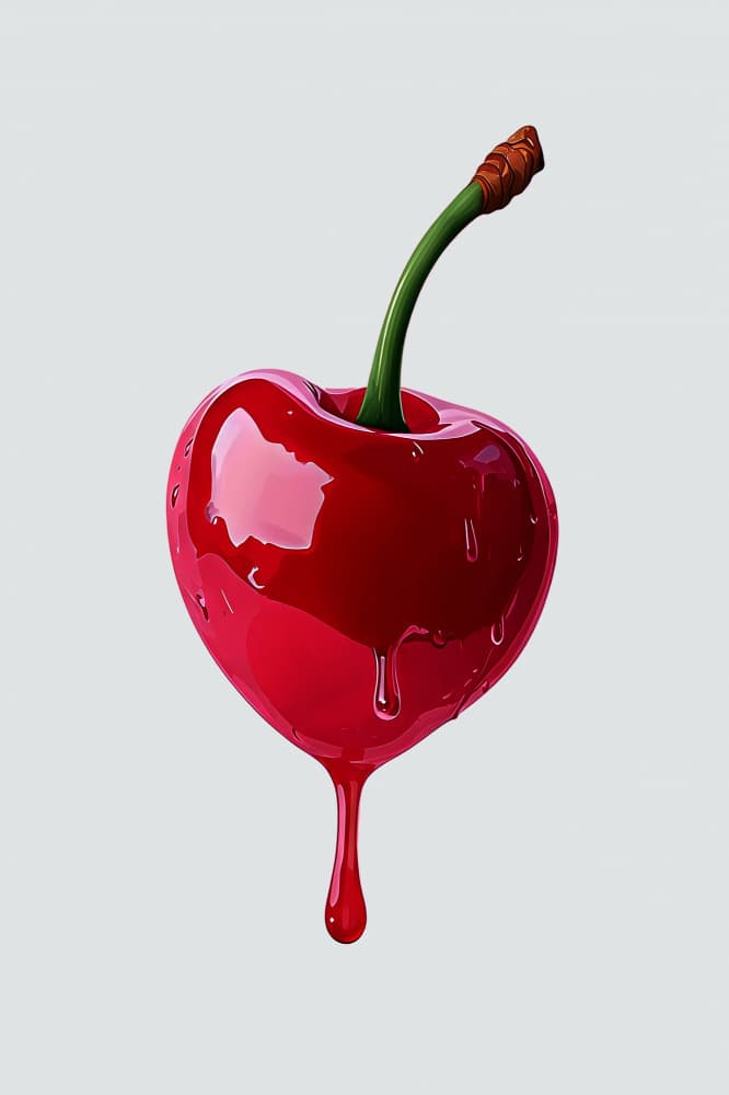 Sweet Red Heart Cherry by Neetesh Kumar — canvas wall art