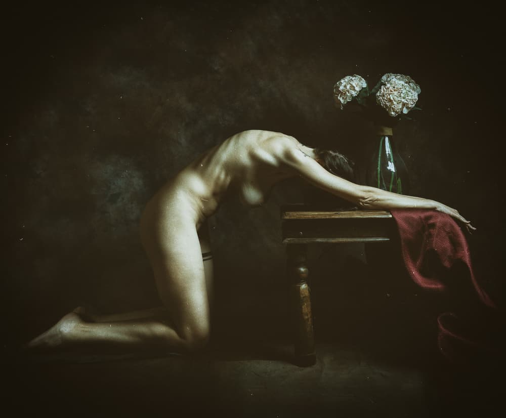 the old table by Christian Kurz — canvas wall art