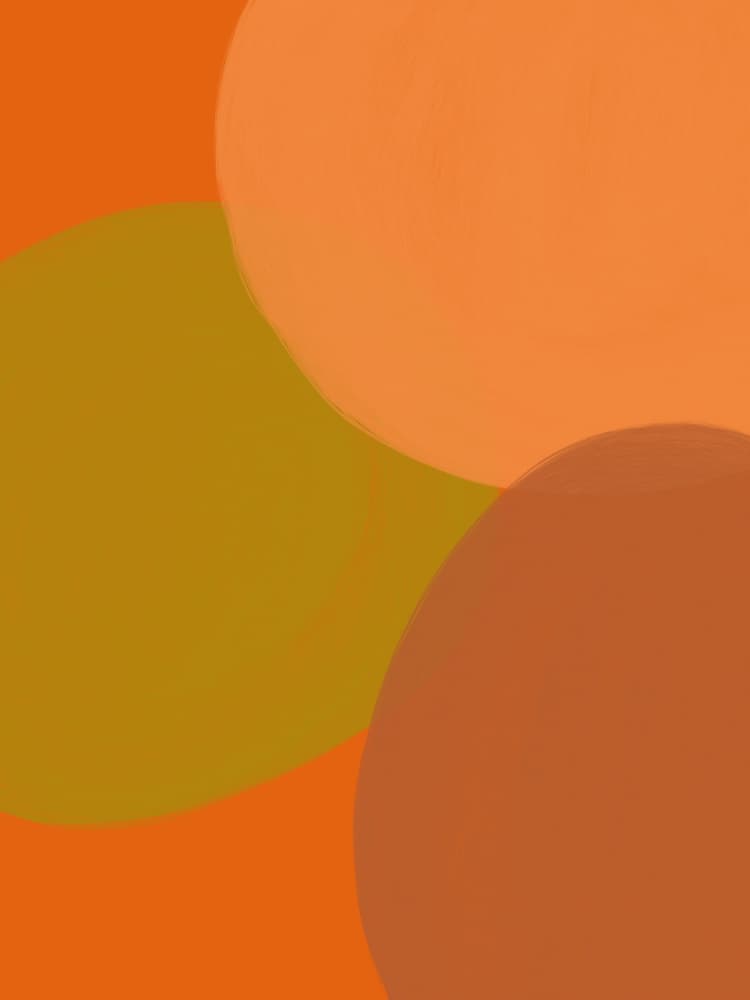 Warm Earthy Circles by Studio Palette — canvas wall art