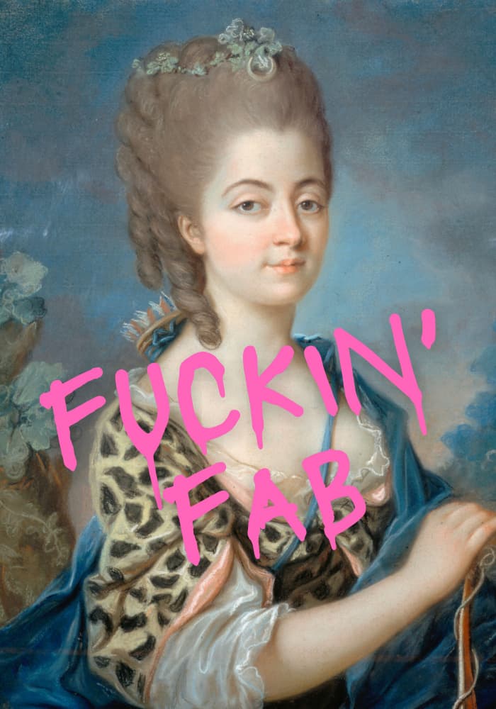 F**kin' Fab Royal Portrait by Athene Fritsch — canvas wall art