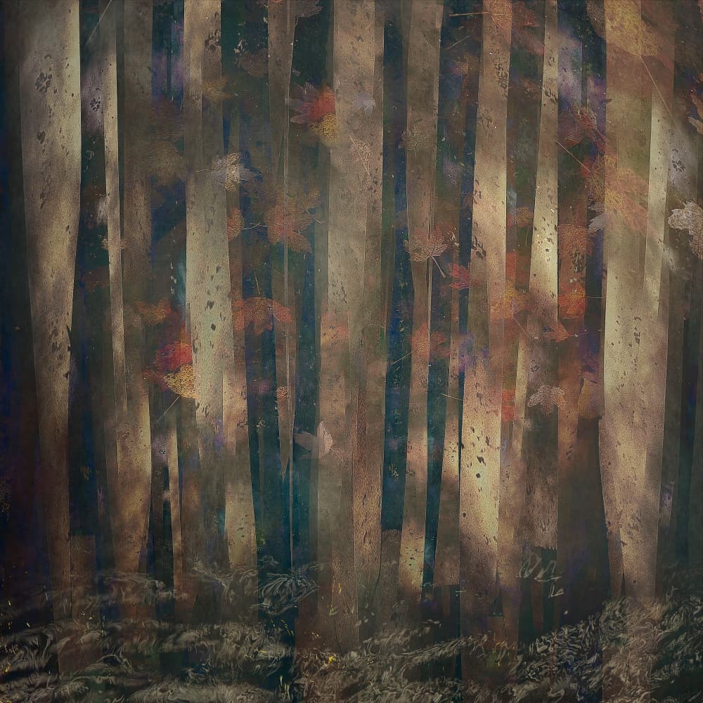 Forest abstract by Nel Talen — canvas wall art