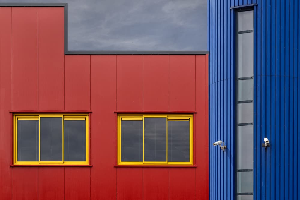 Primary Color Architecture by Theo Luycx — canvas wall art