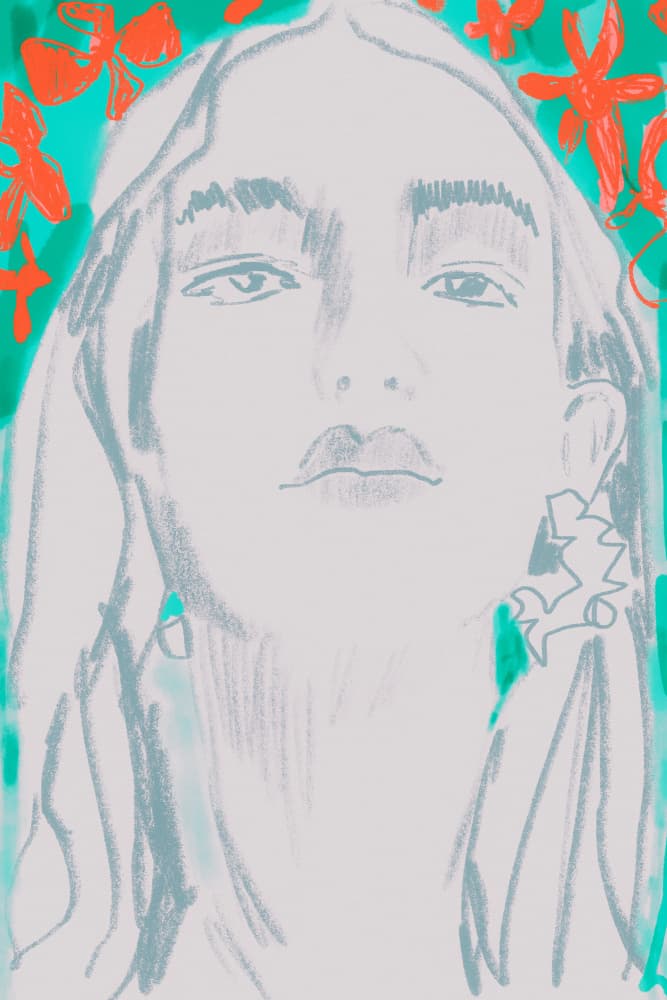 Modern Fashion Illustration by Beate Tubach — canvas wall art