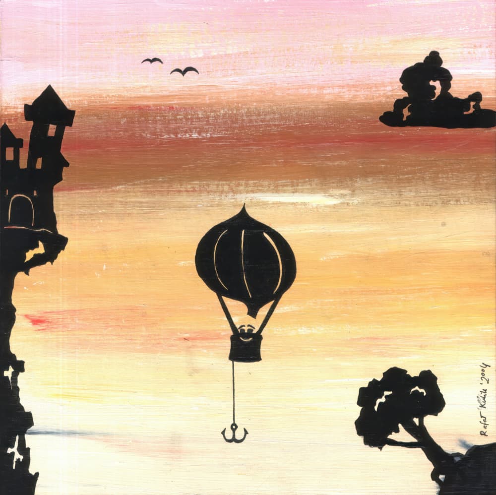 Dreamy Balloon Journey by Kulik — canvas wall art