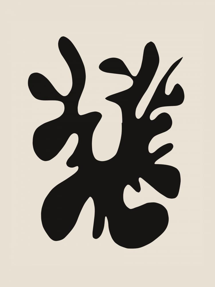 Modern Organic Cutout by Little Dean — canvas wall art