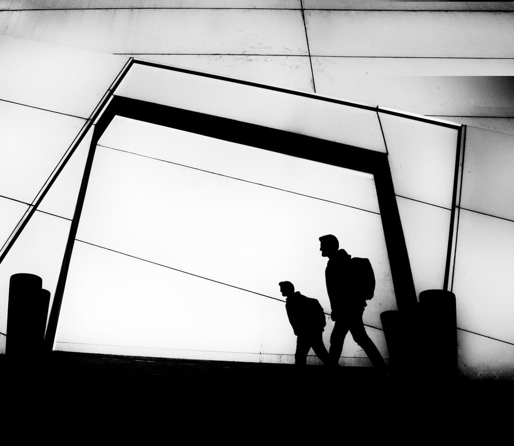Urban Geometry Walk by Ibrahim Nabeel — canvas wall art