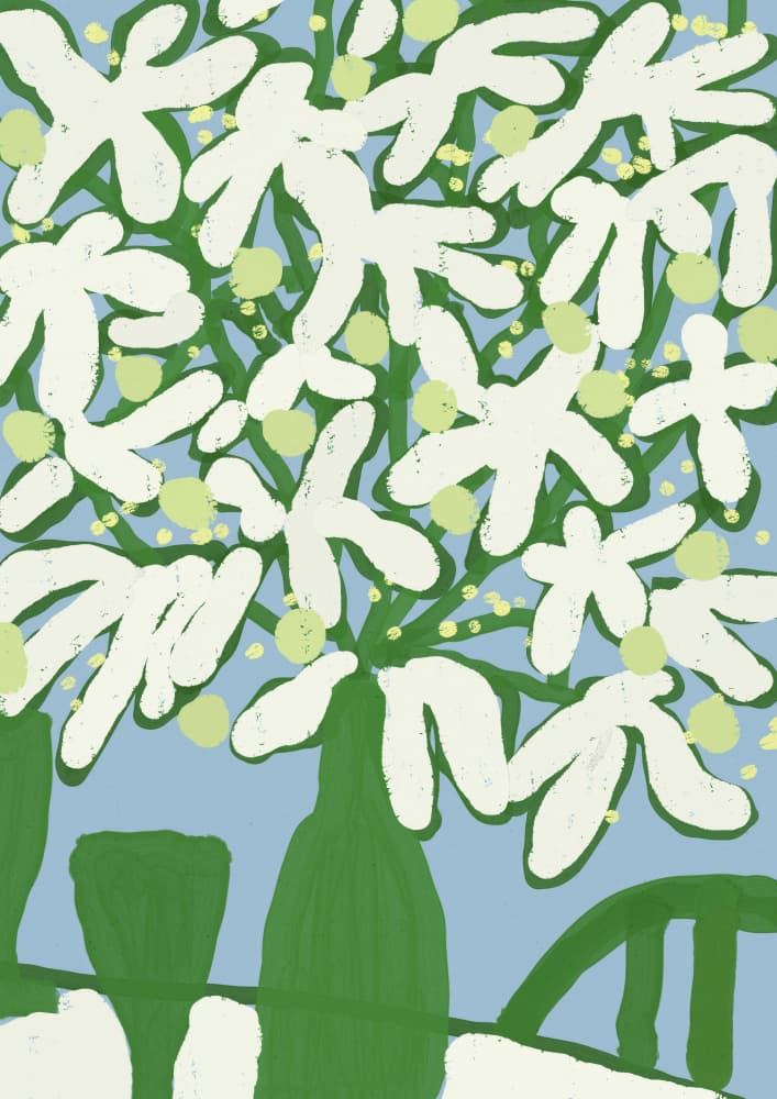 Tableflowers by Treechild — canvas wall art