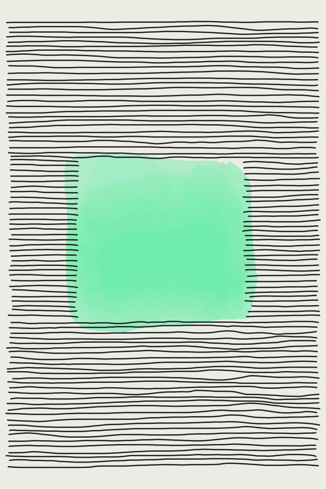 Modern Green Abstract by jay stanley — canvas wall art