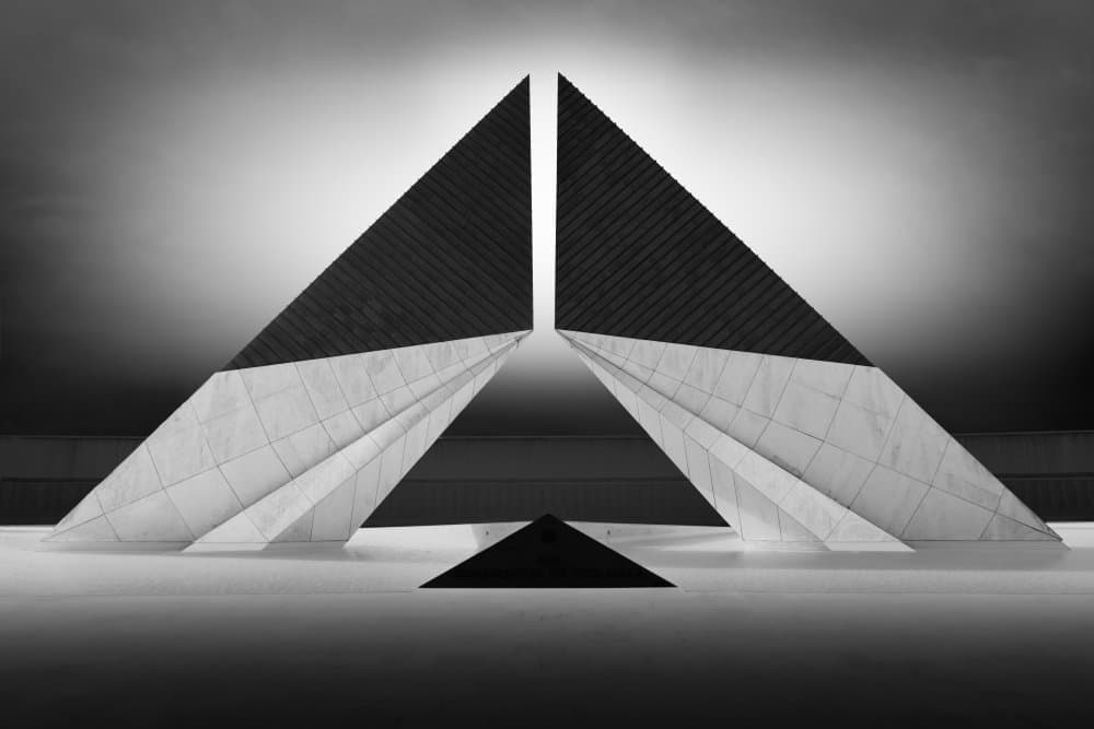 Striking Geometric Symmetry by Olavo Azevedo — canvas wall art
