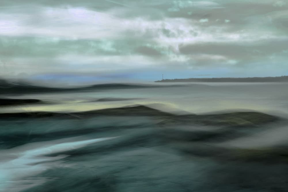 Tranquil Misty Sea by Christina Sillen — canvas wall art