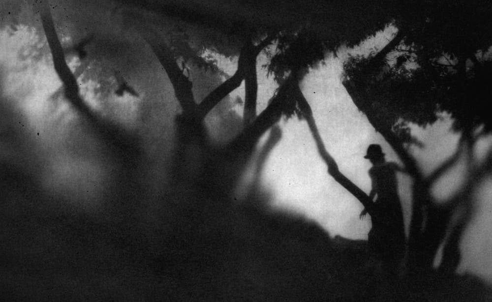 Mysterious Man Silhouette by Teruhiko Tsuchida — canvas wall art