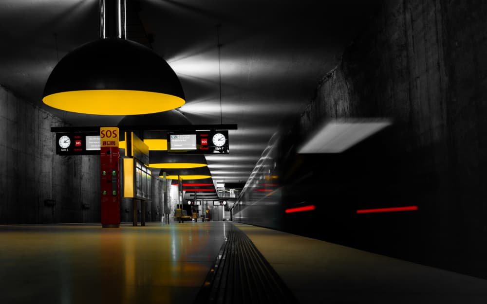 Dynamic Metro Passage by Andy Dauer — canvas wall art