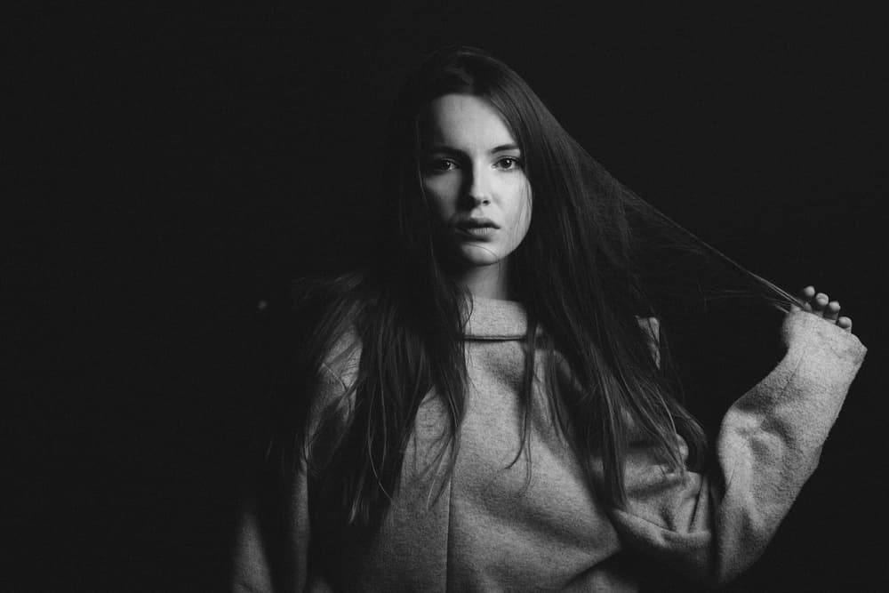 Pensive Young Woman by Artem Vasilenko — canvas wall art