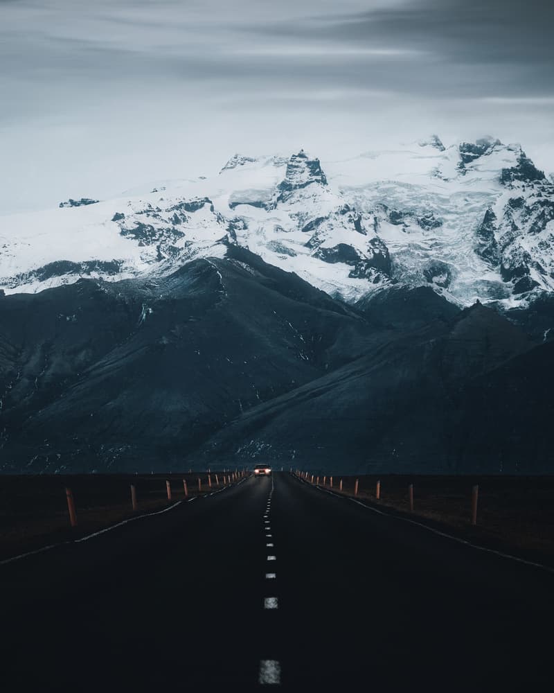 Epic Mountain Road by David George — canvas wall art