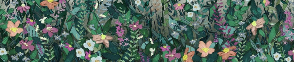 Vibrant Garden Blooms by Hendon Lane — canvas wall art