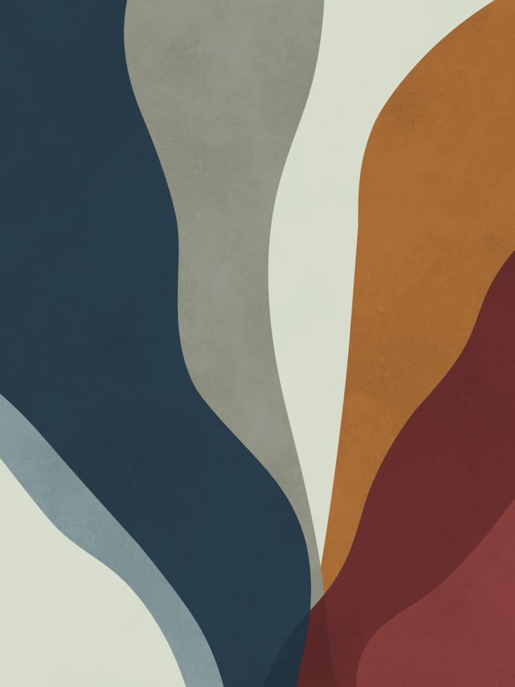 Serene Color Flow by Vitor Costa — canvas wall art
