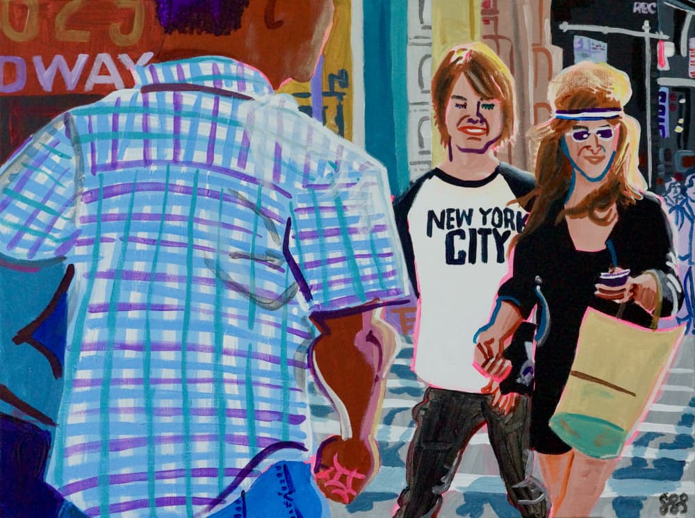 New York City Stroll by Steve Spencer — canvas wall art