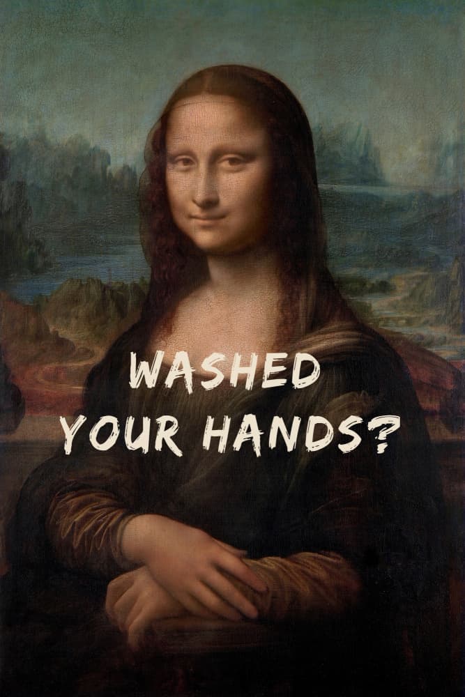 Mona Lisa Washed Hands by The Art Concept — canvas wall art
