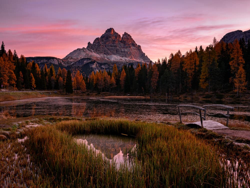 Autumn Mountain Lake Reflections by James Zhen Yu — canvas wall art