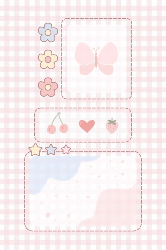 Cute Pastel Gingham Butterfly by Xuan Thai — canvas wall art