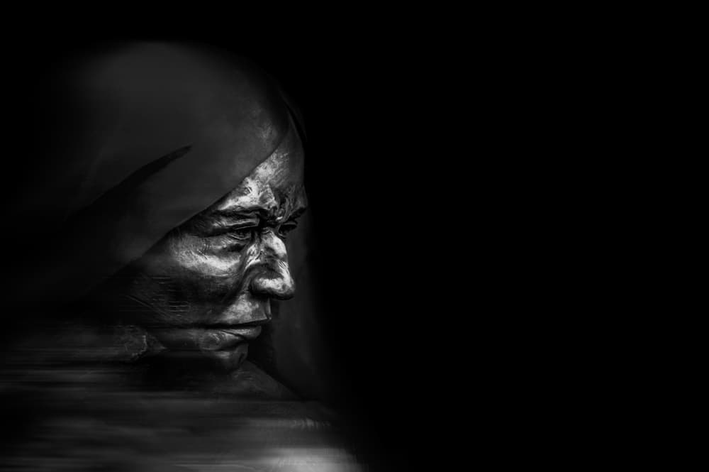 Intense Elder Profile by Steve Hermann — canvas wall art