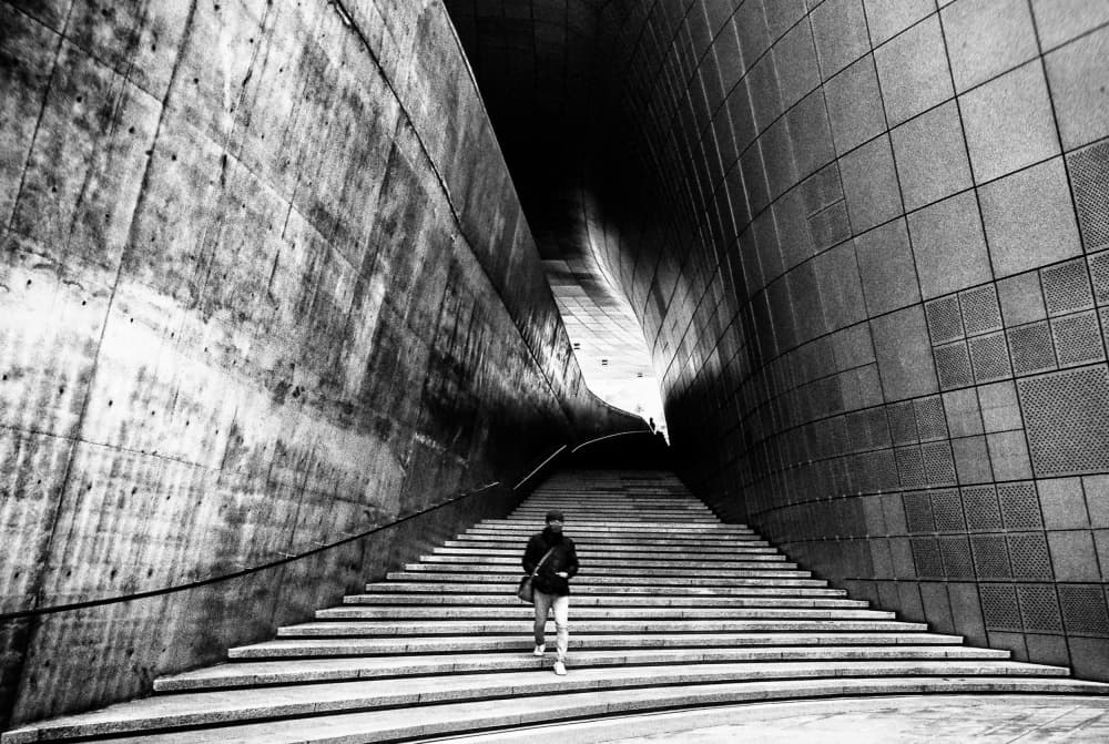 Modern Urban Ascent by Mi Young Choi — canvas wall art