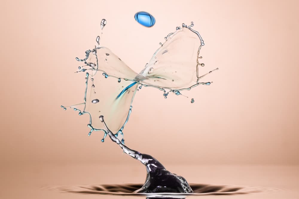 Dynamic Water Splash by Franco Tessarolo — canvas wall art