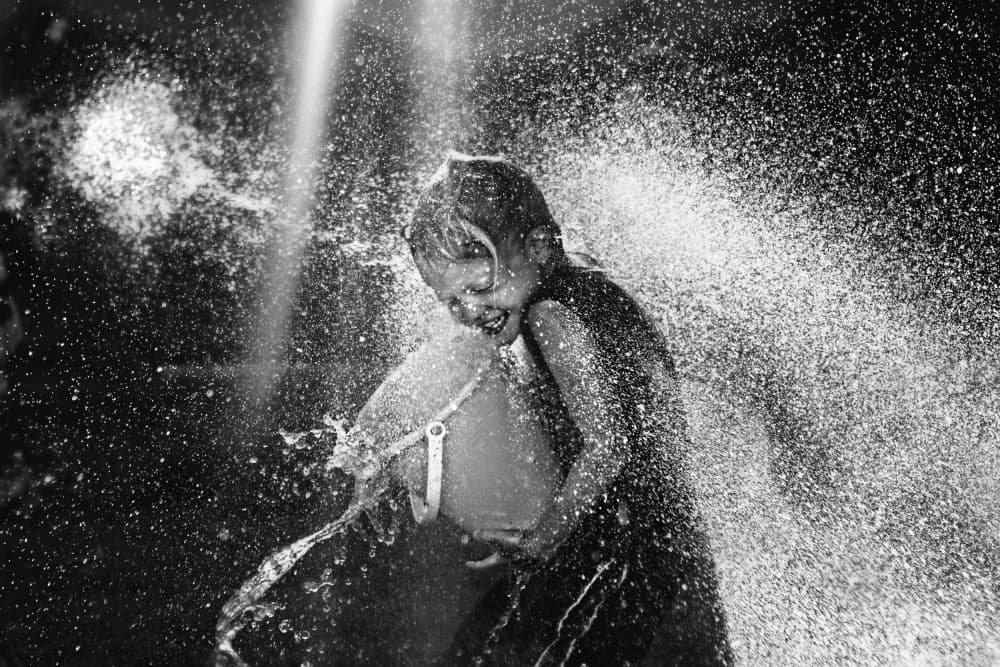 Joyful Water Play by Kapuschinsky — canvas wall art
