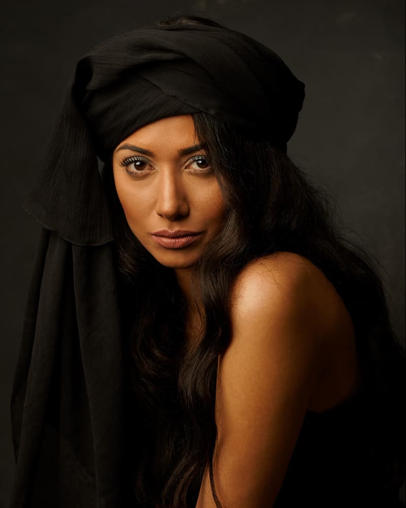 Mysterious Black Turban by Mehdi Mokhtari — canvas wall art