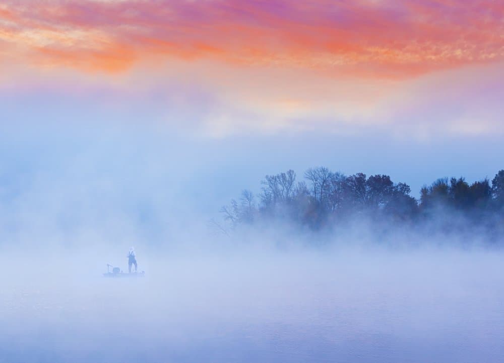 Misty Morning Sunrise by Mountain Cloud — canvas wall art