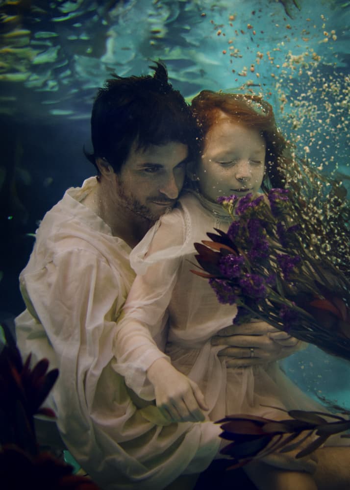 Serene Underwater Embrace by Tammy Swarek — canvas wall art