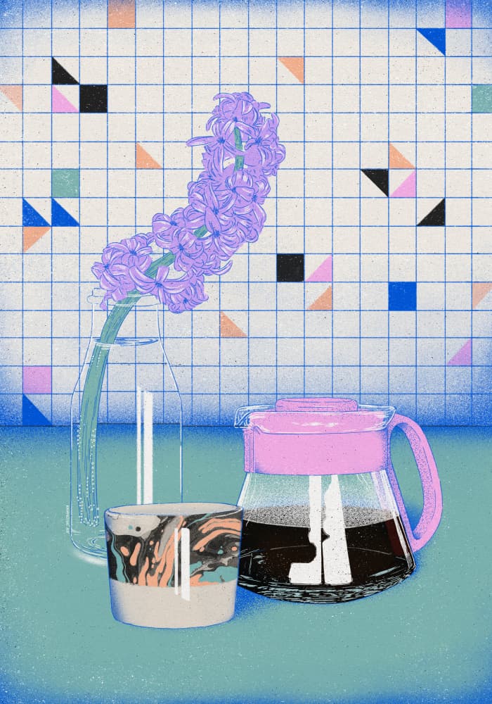 Morning Coffee Ritual by Ada Jarzebowska — canvas wall art