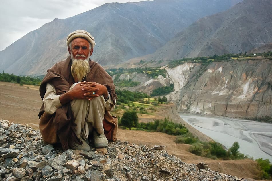 Wise Man Mountain Portrait by Nicolas Marino — canvas wall art