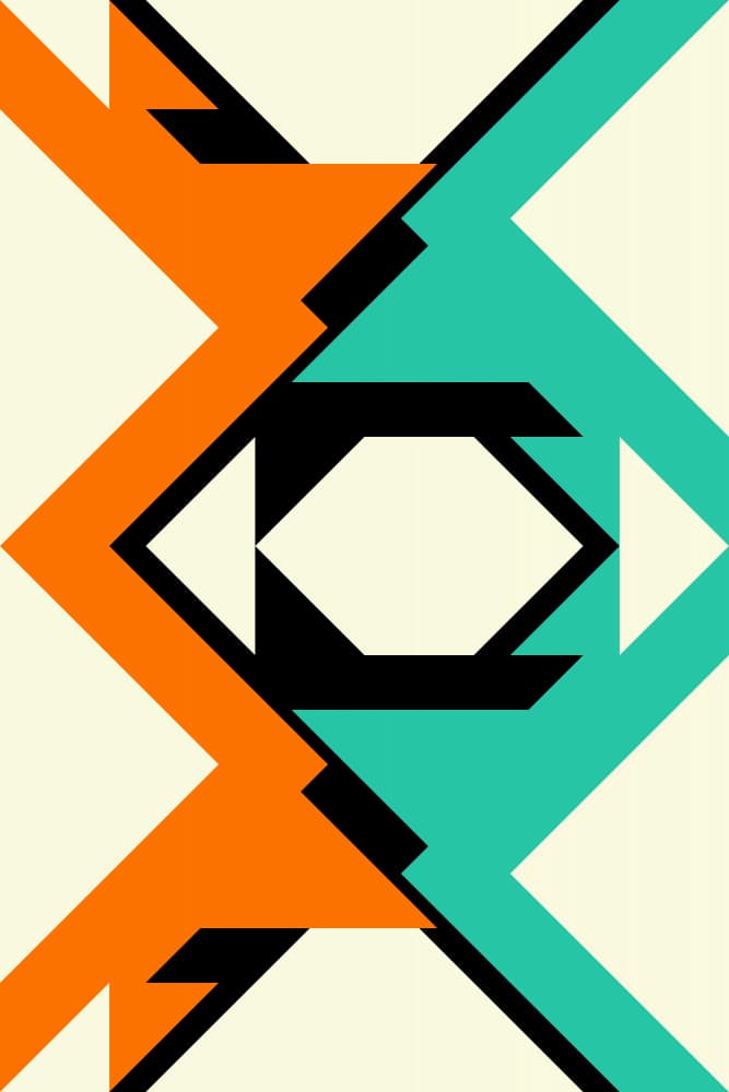 Modern Geometric Abstract by Petr Strnad — canvas wall art