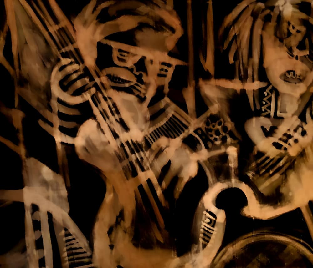 Rhythmic Band Performance by Nico Phooko — canvas wall art